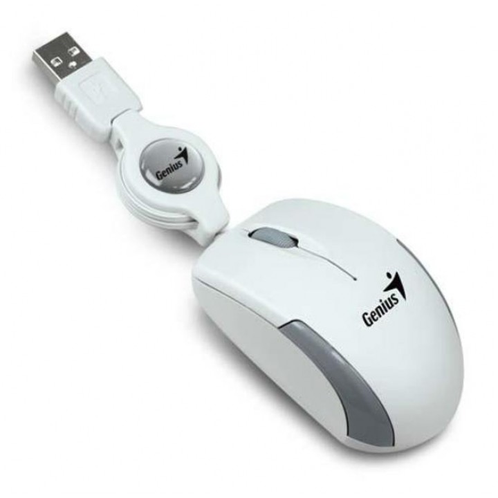 Мышь Genius Micro Traveler W white 1200dpi USB