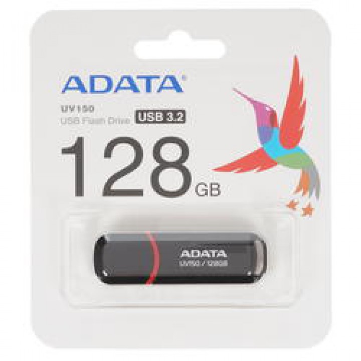 Флеш Диск 128GB ADATA DashDrive UV150 AUV150-128G-RBK USB 3.0, Black, Retail