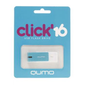 Флеш диск 16GB QUMO Click [QM16GUD-CLK-Azure] USB 2.0
