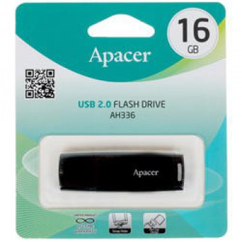 16GB Apacer AH336 USB Flash AP16GAH336B-1 USB 2.0, Black, RTL
