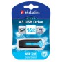 Флеш Диск 16GB Verbatim V3, USB 3.0, Черный