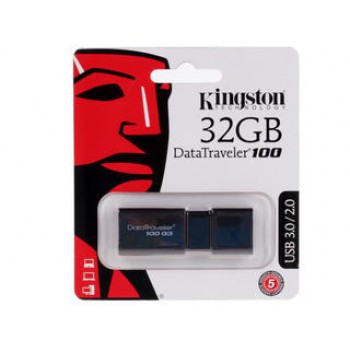 Флеш Диск Kingston 32Gb DataTraveler 100 G3 DT100G3/32GB USB3.0 черный
