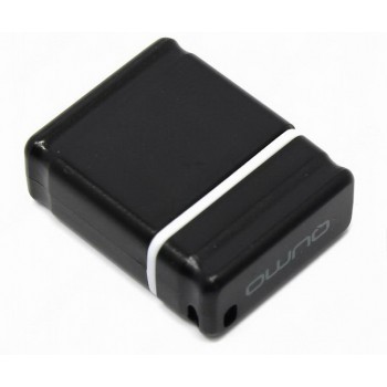 Флеш Диск 64GB QUMO NANO [QM64GUD-NANO-B] Black USB 2.0