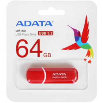 Флеш накопитель 64GB A-DATA UV150, USB 3.0, Красный <AUV150-64G-RRD>