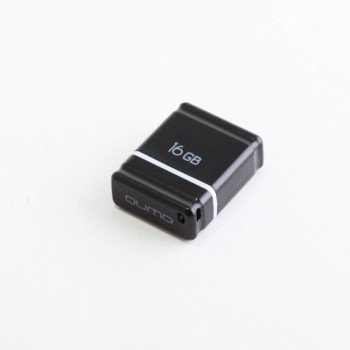 Флеш Диск 8GB QUMO NANO [QM8GUD-NANO-B] Black USB 2.0