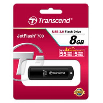 Флеш Диск Transcend 8Gb Jetflash 700 TS8GJF700 USB3.0 черный