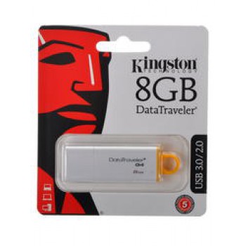 8Gb Kingston G4 (DTIG4/8GB) USB3.0, White-Yellow, Retail