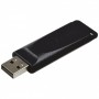 Флеш Диск  Verbatim 8GB Slider, USB 2.0, Черный