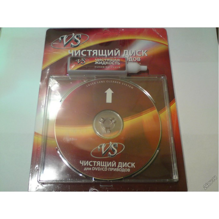 Чистящий диск VS для DVD влажный