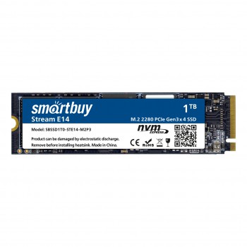 Твердотельный накопитель Smartbuy M.2 SSD 512Gb Stream E14 SBSSD512-STE14-M2P3 NVMe PCIe3