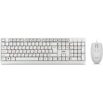 Проводной комплект клавиатура+мышь SVEN KB-S330C / Wired / White