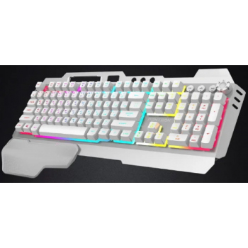 Мембранная игровая клавиатура с зонированной LED-подсветкой RGB LIGHT PANTEON M401 белая