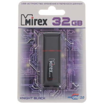 Флеш диск 32GB Mirex Knight, USB 2.0, черный