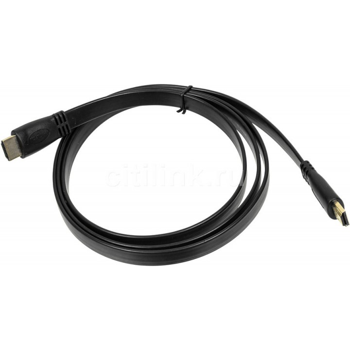 Кабель аудио-видео High Speed ver.1.4 HDMI (m)/HDMI (m) 5м. Позолоченные контакты черный