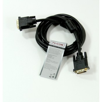 Кабель DVI-D Dual link 25M/25M, экран, феррит.кольца, 1.8м TV-COM (CG441D-1.8m)