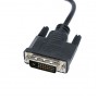 Переходник DVI-D-VGA Digital Cablexpert A-DVID-VGAF-01, 25M/15F, длина кабеля 0,2м, черный, паке