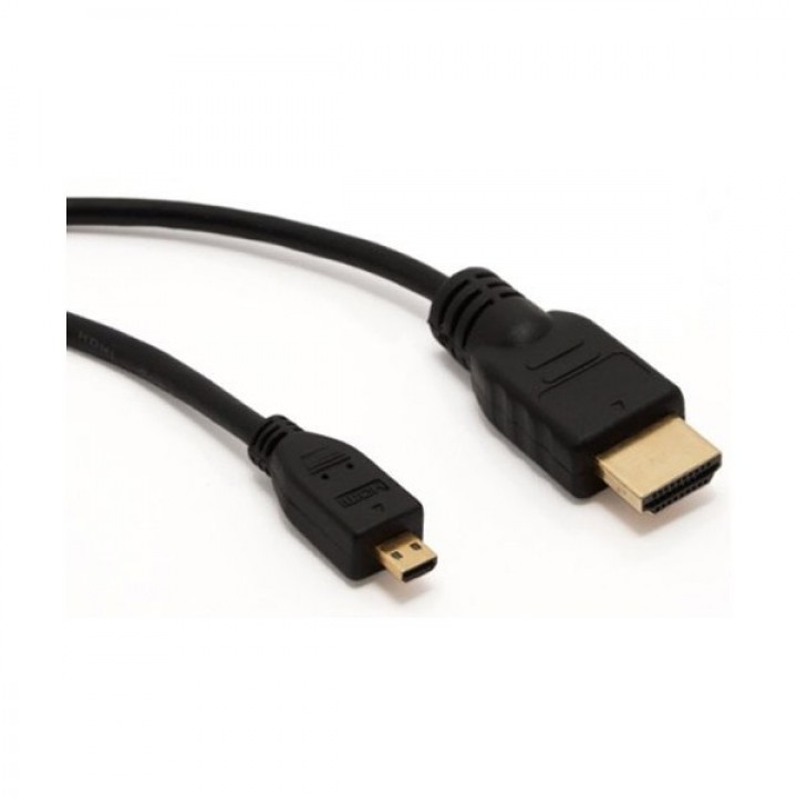 Кабель HDMI to microHDMI (19M -19M) 1м Exegate, ver1.4, позолоченные контакты <>