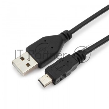 Кабель USB 2.0 Гарнизон GCC-USB2-AM5P-1M, AM/miniBM 5P, 1м, пакет
