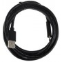 Кабель USB 2.0 Cablexpert, AM/Type-C, серия Silver, длина 3м, черный, блистер
