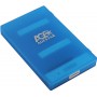 Внешний корпус 2.5" SATA HDD/SSD AgeStar 3UBCP1-6G (BLUE) USB 3.0, пластик, синий, безвинтовая конст