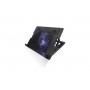 CROWN  Подставка для ноутбука CMLS-926 (Black) 15,6", 1*Fan,blue light,2*USB