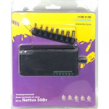 Аксессуар к ноутбуку Универсальный блок питания 50Вт KS-is Nettus (KS-179) для нетбуков от электриче